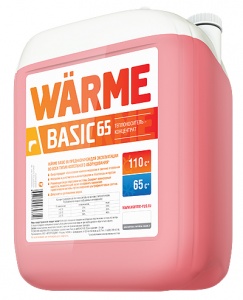Теплоноситель WARME Basic-65  10 кг красный этиленгликоль от -30С до +110С